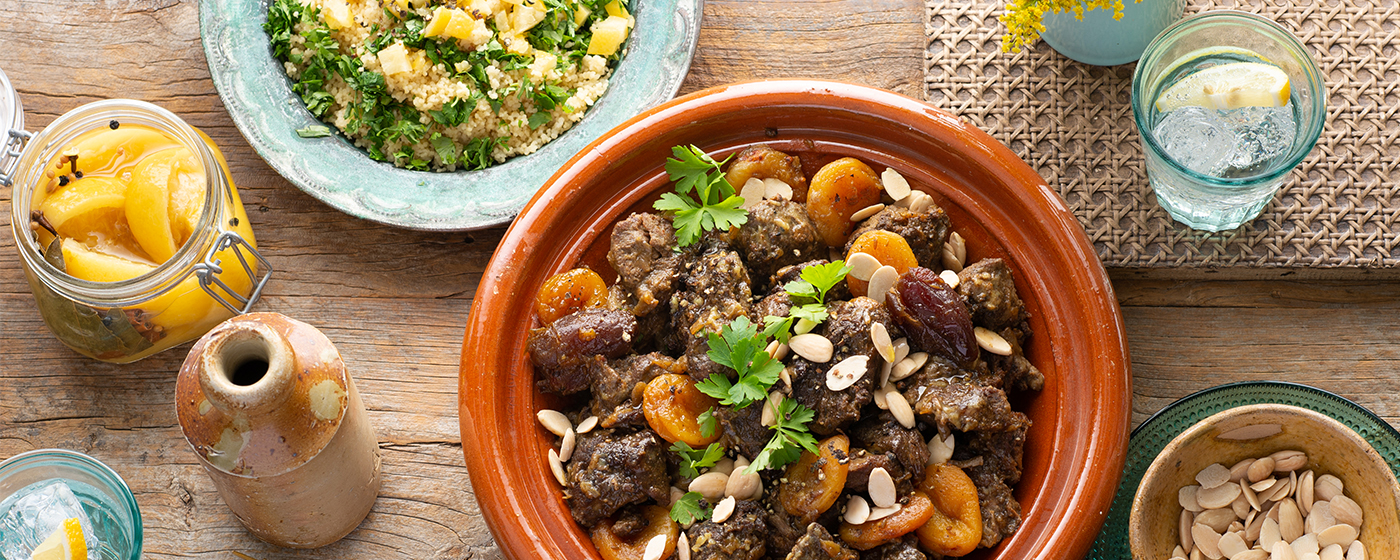 Date and Apricot Lamb Tagine